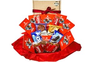 Border Biscuits Gift Hamper with Tea – Border Biscuits, Biscoff, Chocolate Cookies, Premium Tea Bags & 'Just for You' Stellar Six Poem – Birthday, Get Well Soon & Care Package Gifts for Women & Men