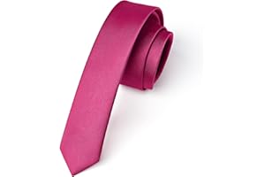 Enlision Wąski krawat 4 cm jednolity kolor wąskie krawaty dla mężczyzn ślub klasyczny formalny krawat biznesowy (4 cm) - wiele kolorów