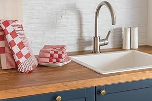 ‎TEXPOT texpot 6 Abwaschtücher 65 x 65 cm 100% Baumwolle saugstark rot-weiß kariert Geschirrtuch