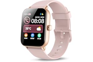 YOEVER Orologio Smartwatch Donna con Chiamate Bluetooth e Alexa, 1.8'' Smartwatch Donna SpO2/Frequenza Cardiaca/Sonno, Contacalorie/Passi/Distanza, 100 Modalità Sport, IP68 Regalo da Donna per Android iOS