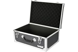 HMF 18441-02 Mallette de Transport, Boîte de Rangement avec Cadre en Aluminium, 48 x 32 x 22,5 cm