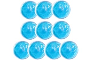 EHDWXVZM Impacco di ghiaccio gel blu da 10 pezzi, impacco di ghiaccio riutilizzabile, mini impacco di ghiaccio, impacco di ghiaccio istantaneo, impacco caldo e freddo per occhi, fronte, gambe e altro