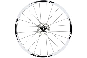 DualColorStampe Adesivi Cerchi Bici 26'' - 27,5'' - 28-29'' Pollici Ruota Bici MTB Bike Stickers Cerchi MTB B0006 (28-29'' Pollici, Nero 70)