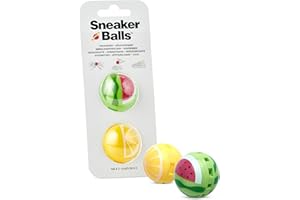 SOF SOLE Sneaker Balls Desodorante & Bolas Refrescantes, Elimina Olores de Zapatillas/Bolsas de Deporte/Casilleros, Diámetro 3,8 cm, Acción Rotativa Rápida, 90 Días de Frescura - Sandía/Limón