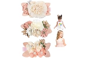 VUCDXOP 3 Pezzi Fiore Artificiale Fermaglio per Capelli per Ragazze Fiori per Capelli Clip di Fiori Forcine per Capelli per Ragazze