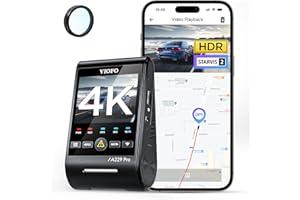 VIOFO A229 Pro 1CH 4K STARVIS 2, HDR Vorne Dashcam Auto, Sprachsteurung & 5GHz Wi-Fi WLAN Autokamera, Ultrapräzises GPS mit CPL Filter, Super Nachtsicht 2.0, Sprachausgabe, bis 512 GB Max