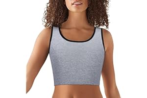 Jumwa Liant de poitrine de femme pour la transgenre FTM Cosplay Courte Corset Borelot BH Débardeur (S-5XL)