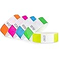 100 Bracelets d'entrée Tyvek 19mm jaune avec ticket 100 Bracelets d'entrée Tyvek 19mm jaune avec ticket