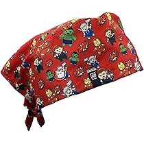Cappello Bouffant TENDYCOCO Unisex In Cotone Per Medici E Infermieri - 15 Modelli, Regolabile