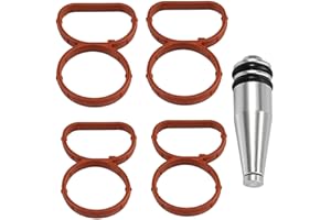 CLKE Kit di rimozione valvole di aspirazione 11618507239 compatibile con serie 1(E81 E82 E87 E88), 3(E90 E91E92 E93), 5(E60 E61), X1(E84), X3(E83), valvola di aspirazione in metallo con guarnizione