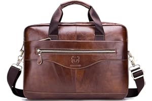 FANDARE Hommes Mallette Sac d'épaule Laptop Sac de Messager Sacs bandoulière Porte-Documents Sacs Business Cuir Sac à Main Imperméable Entreprise Pochette Voyage Crossbody Bag