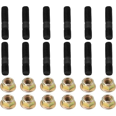 LXURY 12 Stück M8 Kupfer-Auspuffkrümmermutter, 8 mm Muttern, Hochtemperaturmuttern