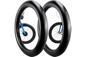 XFLYP 2 Pack Fat Tyre Bike Tubes, 20 x 4.0 AV32mm Valve Cycle Inner Tubes Self Sealing Puncture Resistant Compatible with 20x3.5/4.0 Mountain Cycle Inner Tubes, Wear Resistant