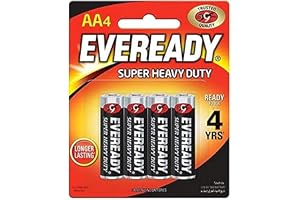 Eveready Super Heavy Duty AA Batteries Pack Of 4