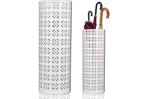 lvifloae Robuster Regenschirmständer aus Metall, Organizer für Regenschirme, stilvoller, moderner Eingangsbereich-Organizer für den Eingangsbereich des Hauses, Gold, 42 x 15 x 15 (Mittlere Größe)