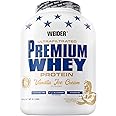 Weider Premium Whey Protein Powder, Whey Concentrate & Isolate Blend, 33g Protein, 0g Fat, Vanilla, 227g