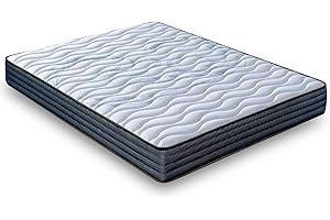 LUXIABED Colchon 90x190 Viscoelastica Dual: Caras Diferenciadas. Confort + Firmeza Media MemorySens. Higiénico y Transpirable. Individual Color Gris. Modelo Fantasy Altura 14 cm