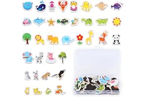 COZEVDNT 36 Stück Tiere Kühlschrankmagnete, Bauernhof Familie Magnete, Magnet Spielzeug Kinder, Niedliche magnetische Tiere, Magnete kühlschrank, für Whiteboard Vorschulunterricht, Zuhause, Klassenzimmer