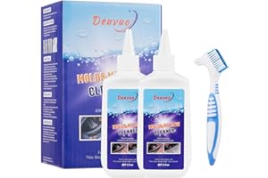 Deuvuo Mould Remover Gel UK 280g, 2 Pack Mold And Mildew Remover Gel With Brush For Washing Machine, Toilet, Painted Walls, Ceiling,Tile,Windows, Glass, Grout