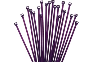 XINGO 1000 pièces Colliers de Serrage professionnelles, Violet-100mm x 2.5mm, Autobloquant, Attache Câble Résistant aux UV, Idéale pour l'intérieur et l'extérieur