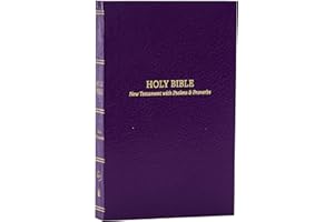 KJV Holy Bible: Pocket New Testament with Psalms and Proverbs, Purple Softcover, Red Letter, Comfort Print: King James Version: KJV, New Testament ... Proverbs, Purple, Red Letter, Comfort Print