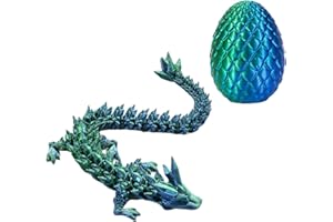 BDBFDFY Uovo di Drago Stampato in 3D,Drago Stampato 3D, set di uova di drago,Uovo Giocattolo di Drago Articolato, 3D Printed Dragon Egg Con Drago,Per Il Compleanno Per Ragazzi e Ragazze (A)