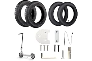 ANSENI Kit Ruote 10 Pollici per Xiaomi M365,Pro, Ricambi Monopattino Elettrico, Gomme di Ricambi, Aggiornamento della Ruota Xiaomi M365 da 8,5" a 10" (Bianca)