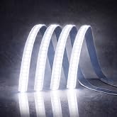 Cata CT-4541B COB Şerit LED 12V Metrede 216 &Ccedil;ipli Kesintisiz Noktasız İ&ccedil; Mekan Aydınlatma - 5 METRE BEYAZ 6400K