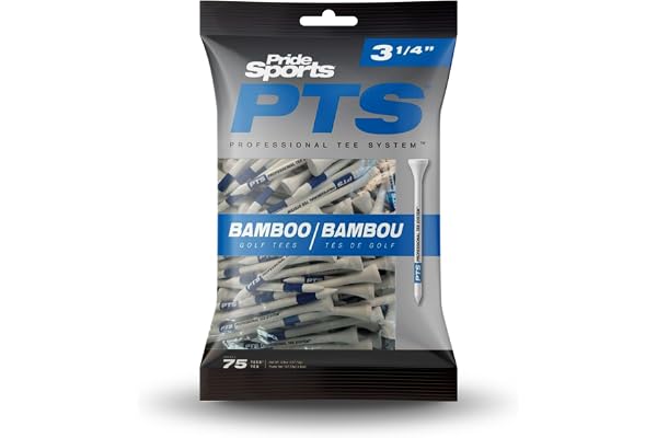 Pride 2024 professionellt t-system (PTS) bambubolppeg – 4 olika storlekar (83 mm / 3 1/4 tum)