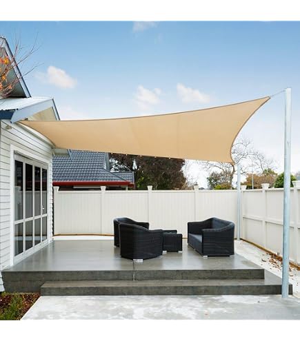 Voile D'ombrage Triangulaire 2x2x2m – Jaune Fluo, Imperméable, Protection UV Pour Jardin, Terrasse