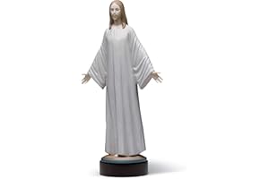 LLADRÓ Figurka Jezus. Figurka z Porcelany Jezus Chrystus. Figurka dekoracyjna. Porcelana luksusowa.