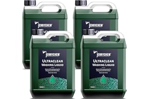 JENNYCHEM INDUSTRIAL CHEMICALS Ultraclean Washing Up Liquid 4x5L – Apple Fragrance Concentrated Dishwashing Detergent (20%) | Bulk Household & Commercial Kitchen Cleaner – Tough on Grease & Stains