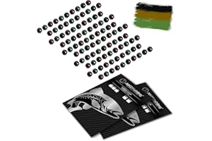 AMZfishing® Lot de 100 perles de pêche en caoutchouc 3 mm en trois couleurs | Boules de pêche en caoutchouc | Accessoires de pêche | Boules en caoutchouc | Boules en caoutchouc | Boules de pêche