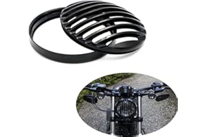 CISUNG Metal Headlight Grill Cover Fits Harley Davidson Sportster XL 883 1200 X48 Black