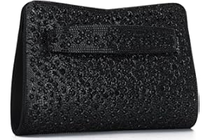 Jywmsc Tarde Embrague Bolso para Mujeres Formal Tarde Bolsos Rhinestone Dressy Plata Hombro Bolsa para Prom Cocktail