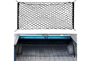 AEROGLO Luggage Net,Car Cargo Net,Car Boot Net Trunk Cargo Organizer Storage High Elastic Envelope Net Mesh with Mounting Screw for SUV,Pickup,Truck Bed or Trunk,90cm x 40cm