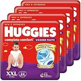 Huggies Complete Comfort Wonder Pants | Pant Style Baby Diapers Double Extra Large (XXL) Size, 96 Count | India's Fastest Abs
