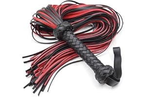 ZBZYXA Star Power Loud Crack Leather Bullwhip Cat Whip Clothing Accessories Imitation Leather Short Horse Riding Crop wand T-shirt Trousers