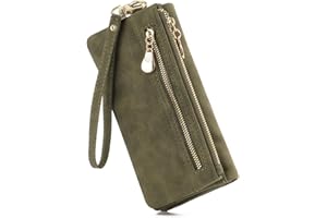 LHHMZ Women Long Wallet Large Capacity Wallet Long Clutch Bag Multiple Card Slots Wallets Ladies Purses Soft Leather Purses