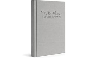 ‎URBESTSELF The 6-Minute Success Journal | Daily Planner, Organiser | Achieve Your Goals with more Motivation, Mindfulness & Focus | Premium Quality, A5, Undated (Grey)