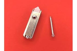 FTF - FENSTERTECHNIK Maco Türschnäpper Balkontürschnäpper silber 20010 52502 27484 mit Befestigungsmaterial