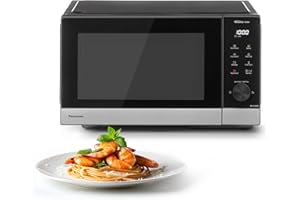 Panasonic NN-SD38QSEPG 29L Solo-Mikrowelle, 1000 W, automatisches Auftauen, 11 automatische Programme, Timer, Schwarz & Edelstahl