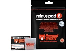 Thermal Grizzly - Minus Pad 8 (30x30x2mm) - Self-Adhesive Cooling Conductive Thermal Pad - Elastic and Adaptable Silicone Thermopad CPU/GPU/PS4/PS5/Xbox