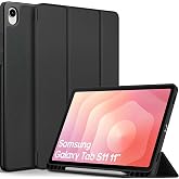 Fogy Samsung Galaxy Tab S11 2025 11 in&ccedil; SM-X730 / SM-X736 i&ccedil;in S Pen Tutuculu Kılıf Dik Durma Fonksiyonlu İnce PU Deri Koruyu