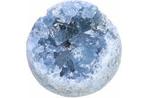 Nvzi Celestite Crystals, Crystal Clusters, Raw Crystals, Witchcraft Crystals, Blue Calcite Crystal, Angelite Crystal, Blue Crystal, Witchcraft Supplies, Crystals and Healing Stones(100-150G)