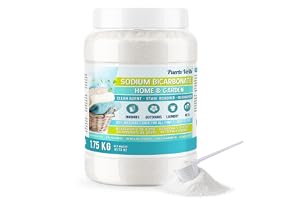 Puerto Verde Bikarbonat 1,75 kg – Aluminiumfri Natriumbikarbonat | 100% Naturlig Natriumbikarbonat för Hemstädning. Dålig Lukt, Vittvätt och Kosmetik. Tillverkad i Europa.