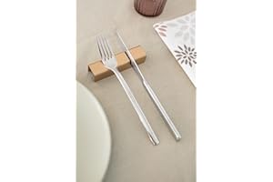 POGGÌNO Set poggiaposate rettangolare da tavolo acciaio INOX, porta 2 posate inossidabile, Design Elegante, Idea Regalo per Mise En Place di lusso per ristorante forchetta e coltello (Oro, 4)