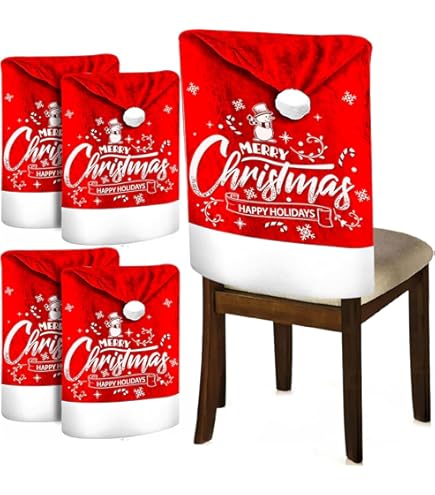 KAHEIGN 12 stuks kerstplacemats met onderzetters, Merry