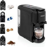 Princess 249452 M&aacute;quina de caf&eacute; multic&aacute;psulas con adaptadores para c&aacute;psulas Nespresso, Dolce Gusto y monodosis ESE, 19 bares
