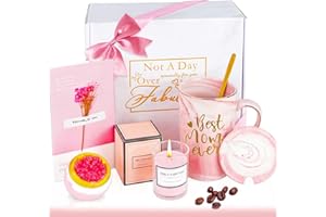 MEIMUCUL Regalo per la mamma,Regali compleanno mamm,Festa della mamma idee regalo-410ml Tazza Mamma in Ceramica Marmo scatola regalo,Il miglior regalo per la festa della mamma per la mamma